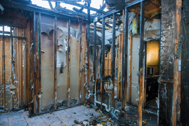 Professional Emergency Fire Cleanup technician working in Porterville, CA
